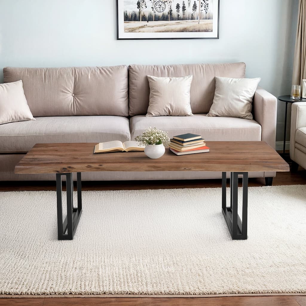 Sparrow Solid Wood Coffee Table - Brown - 53" x 26"