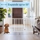 preview thumbnail 24 of 44, 3-Panel Indoor Foldable Dog Gate - 54x24-Inch Wood Freestanding Pet Fence