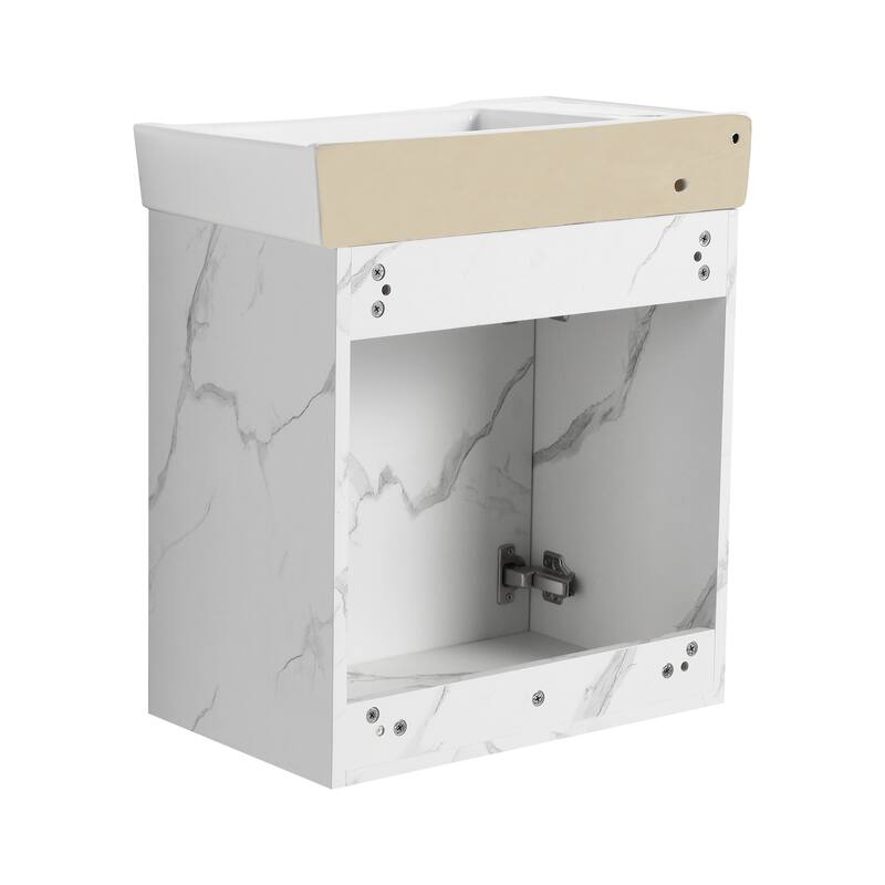 BNK 16"/20"/24"/30"/36" Single Sink Bathroom Vanity with Soft Close Door and Shelf