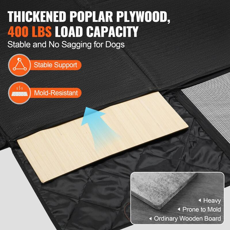 Back Seat Extender for Dogs,Dog Hammock for Car Back seat,Dog Car Seat Cover with Hard Bottom Dog Car Seat Bed