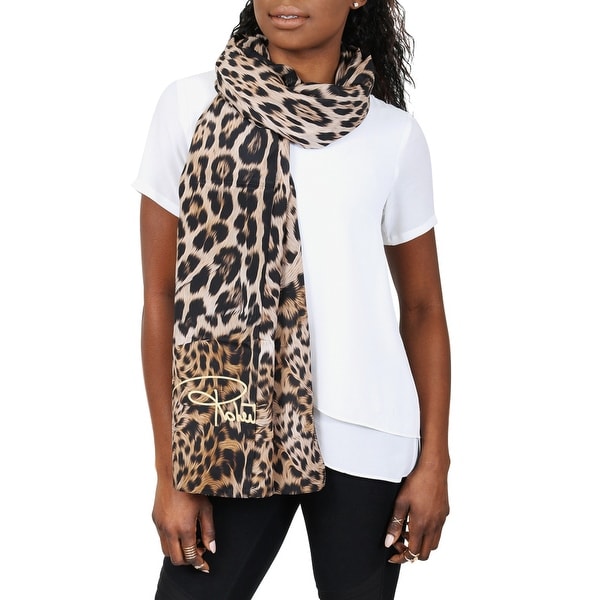 Roberto Cavalli C3S07D120 525 Beige Animal Print Shawl - 55-63
