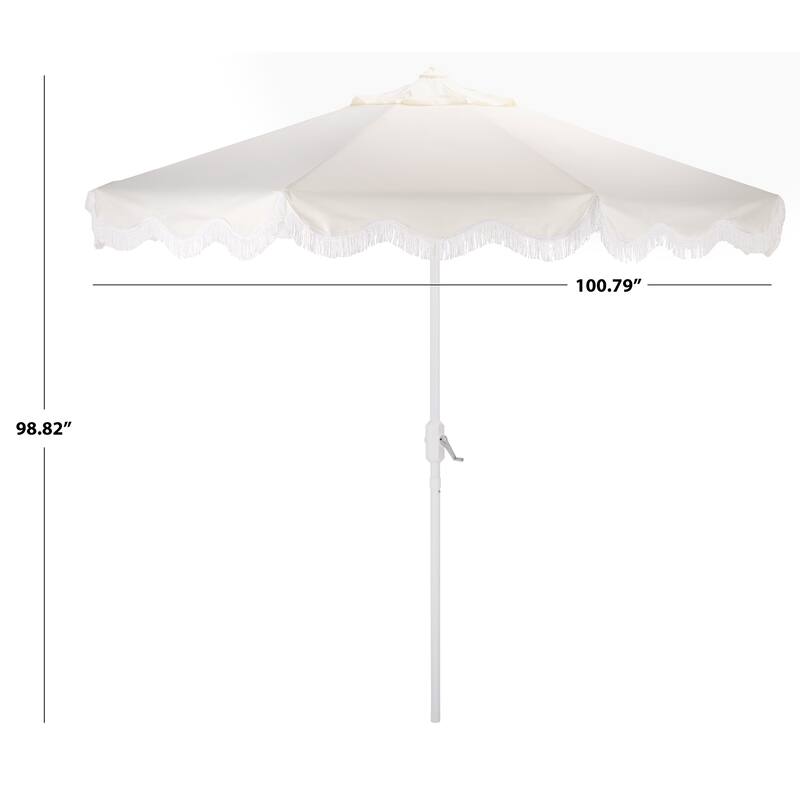 SAFAVIEH Outdoor Living Torsa 9ft Crank Umbrella