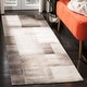 preview thumbnail 6 of 27, SAFAVIEH Handmade Studio Leather Milja Modern Leather Rug 2'3" x 7' Runner - Grey - Runner