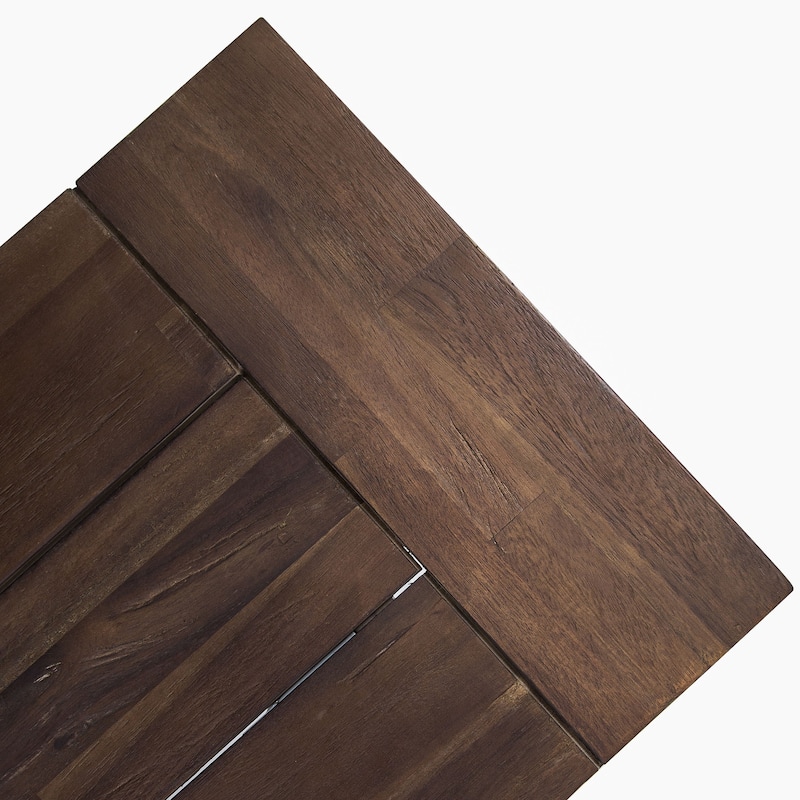 Christopher Knight Home Cooper Outdoor 6-Piece Rectangular Acacia Wood and Wicker Dining Set