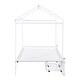preview thumbnail 30 of 29, Convertible Twin XL to King Metal Twin Size House Platform Bed