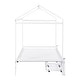 preview thumbnail 31 of 30, Metal House-Shaped Platform Bed with 2 Drawers, Convertible Twin XL to King Size Bed Frame for Bedroom, Apartment