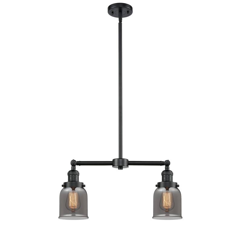 Innovations Lighting Small Bell 2 Light 21" Wide Linear Chandelier