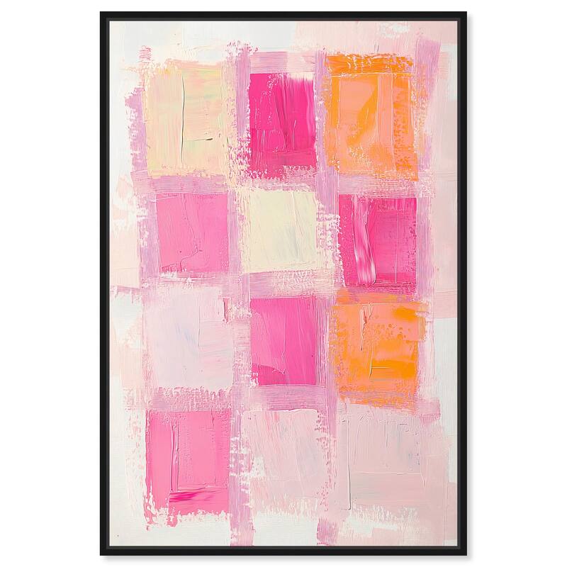 Color Squares I Canvas by Art Remedy - 20" x 30" - Black