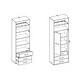 preview thumbnail 5 of 13, INVENTO Vertical Wall Bed with mattress 55.1"x78.7" and 2 storage cabinets