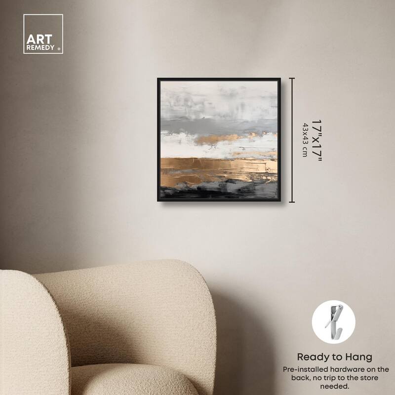 Moonlit Gold II Canvas by Art Remedy