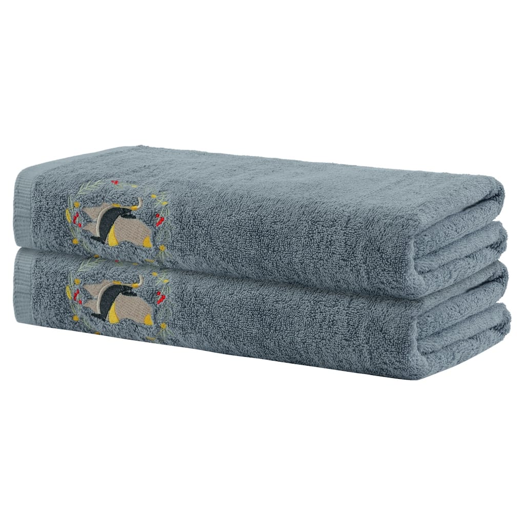 Cotton Bath Towels, 2 Pack Towels Set, Highly Absorbent and Quick Dry Towels for Bathroom 28" x 56"