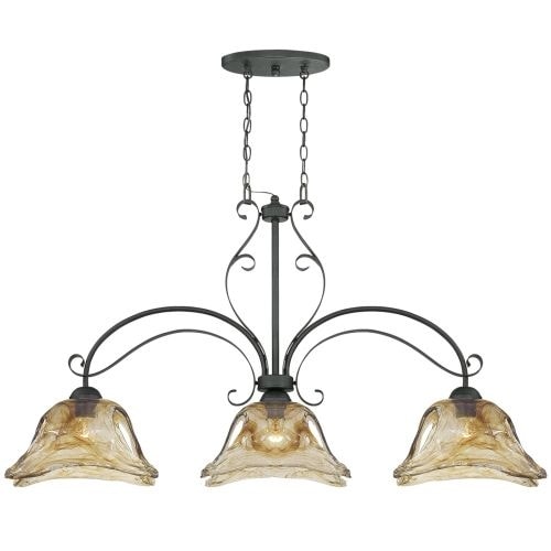 Millennium Lighting 7223 Chatsworth 3 Light Single Tier Linear Chandelier