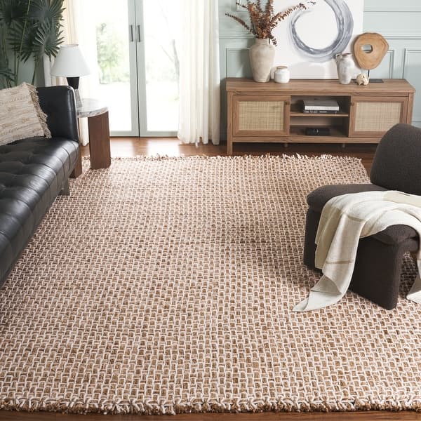 slide 2 of 11, SAFAVIEH Handmade Natural Fiber Sighild Farmhouse Fringe Jute Rug