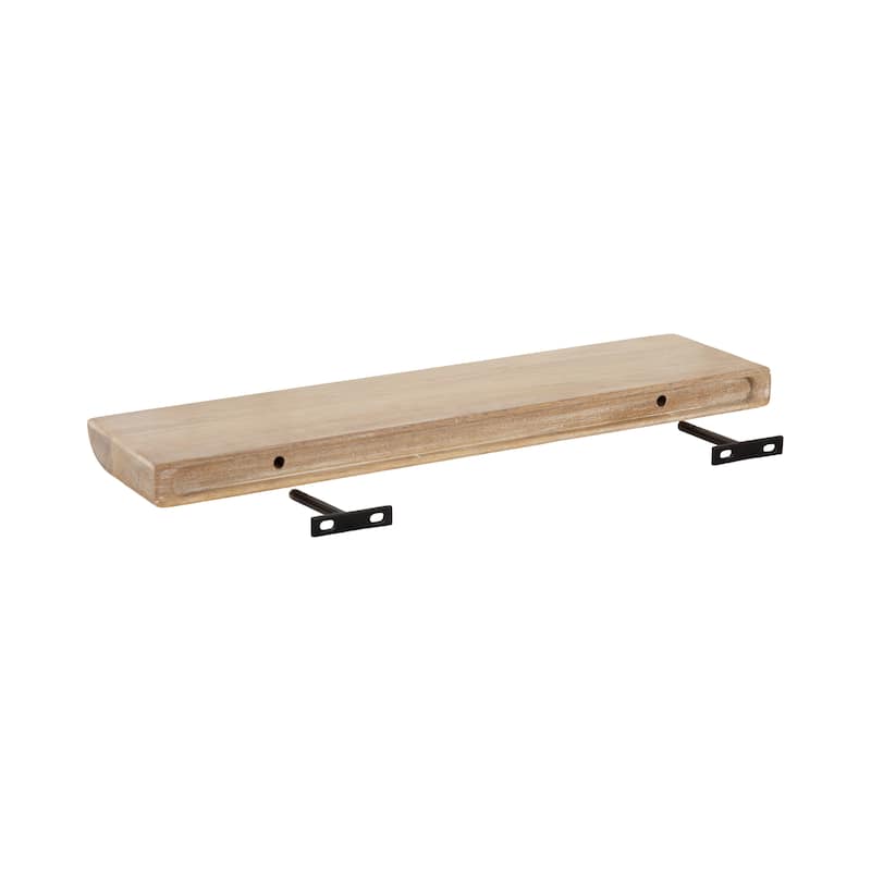 Kate and Laurel Burena Wood Floating Shelves