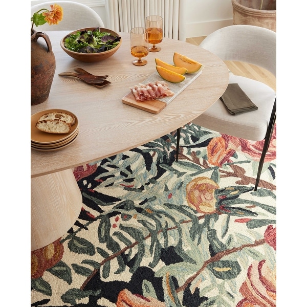 Alexander Home Evelyn Floral Bouquet Area Rug - Bed Bath & Beyond