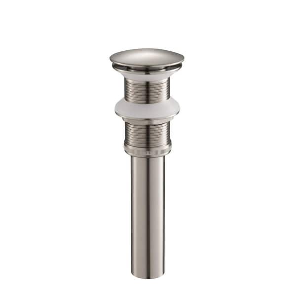 slide 2 of 50, Bathroom Sink Pop Up Drain Stopper Full Cover without Overflow Brushed Nickel