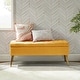 preview thumbnail 126 of 137, HULALA HOME Neptunus Modern 45.5" W Velvet Bedroom Storage Bench for End of Bed with Nailhead Trim