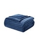 preview thumbnail 91 of 97, Empyrean Cut Plush Fleece Throw Blanket - Lightweight Super Soft Fuzzy Luxury Bed Blanket for Bed Full/Queen (90"x90") - Navy Blue