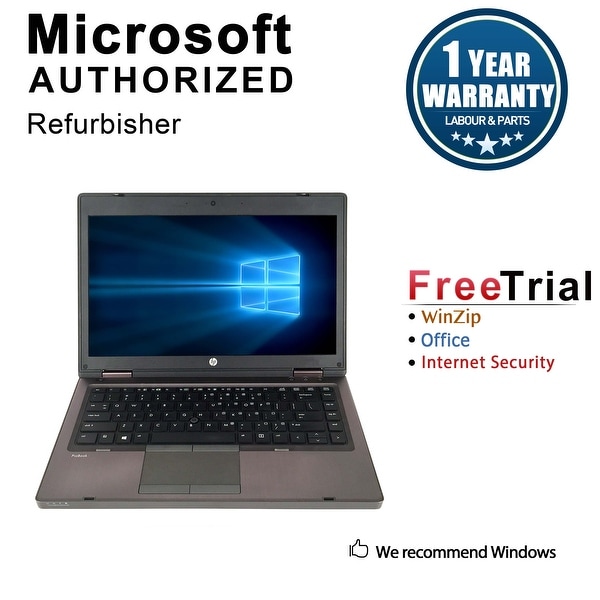 Refurbished HP ProBook 6465B 14.0'' Laptop AMD A4-3310MX 2.1G 4G DDR3 500G DVD Win 7 Pro 64-bit 1 Year Warranty - Black