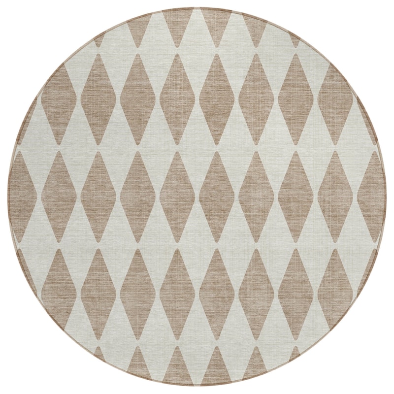 HomeRoots Geometric Transitional Rectangle Outdoor Rug