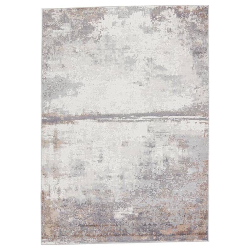 Treyton Abstract Gray/ Ivory Area Rug - 8'X10' - Runner/Rectangle