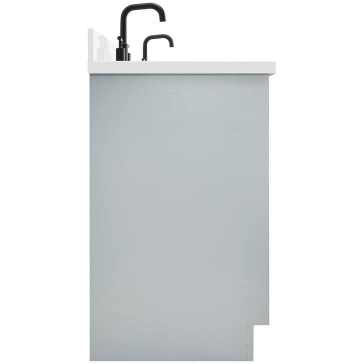 Ariel K67DWQRVO Kelly 67" Free Standing Double Basin Vanity Set with