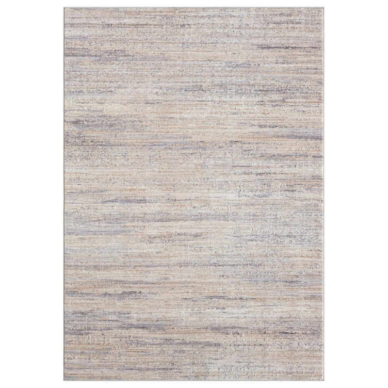 Sevita Lancaster Grey/Beige Striped Area Rug - 4' X 6'