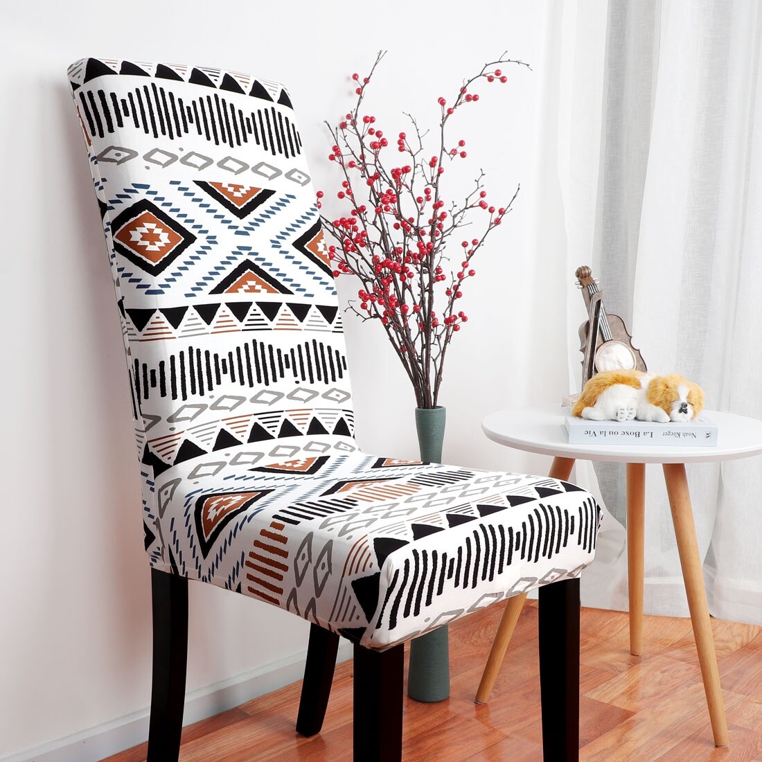 Shop Stretch Washable Short Dining Chair Slipcover Protector