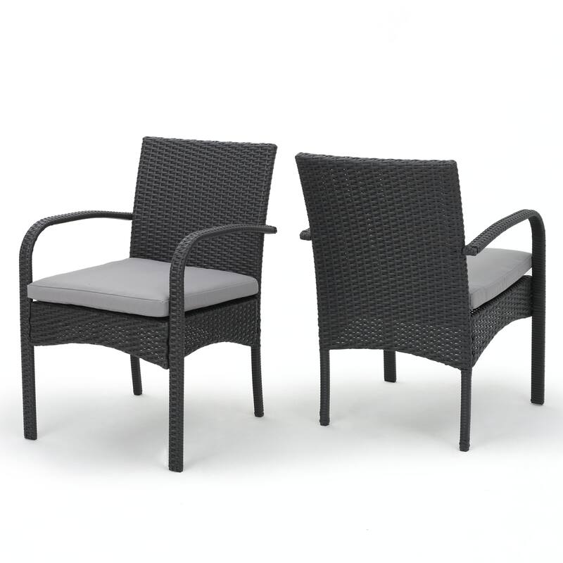 outdoor PE WICKER DINING CHAIR ,SET OF 2 PCS