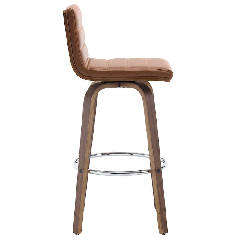 26"/29" Faux Leather Swivel Bar/Counter Stools, Set of 2/3