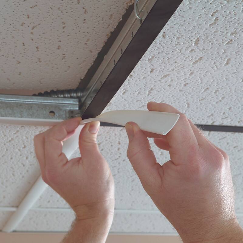GridMAX 100 sq. ft. Argent Silver Ceiling Grid Cover Kit