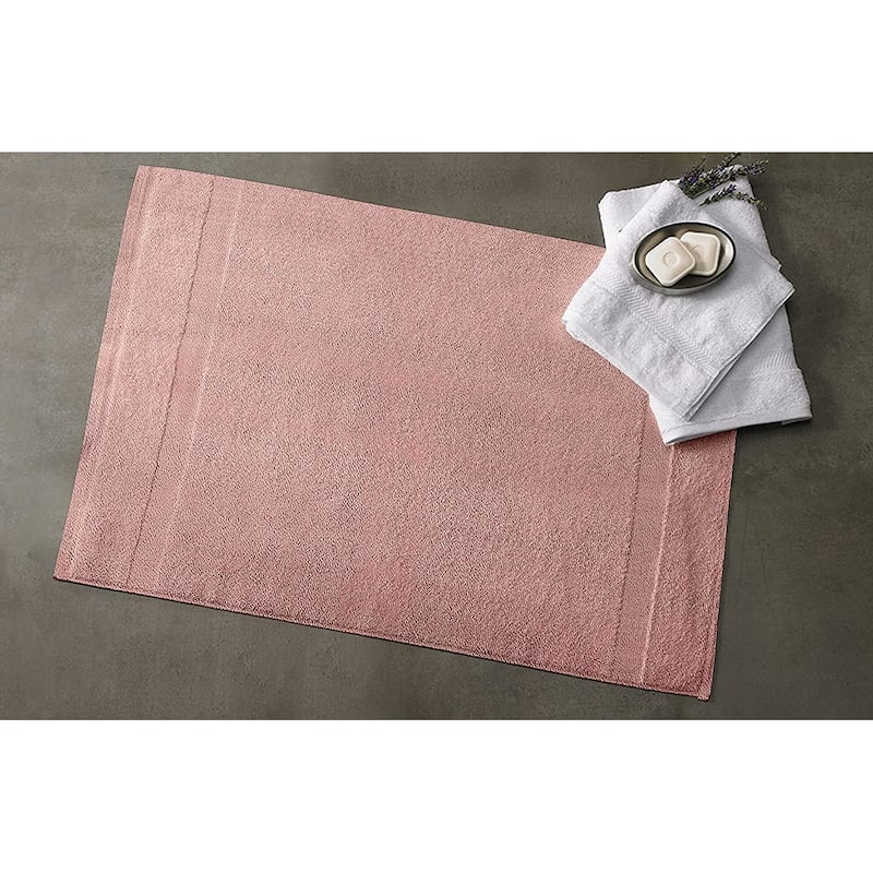 GOTS Certified Organic Cotton Feather Touch Quick Dry 900 GSM Bath Mat, 20"X33"