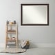 preview thumbnail 17 of 33, Beveled Wood Bathroom Wall Mirror - Lara Bronze Frame - Lara Bronze