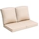 preview thumbnail 106 of 128, 21 W x 22 D in. Deep Seat Outdoor Cushion Set by Crestlive Products 2-Seater - Beige