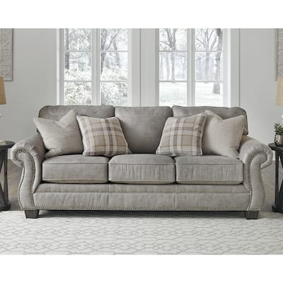 Signature Design by Ashley Olsberg Steel Sofa - 91" W x 38" D x 38" H