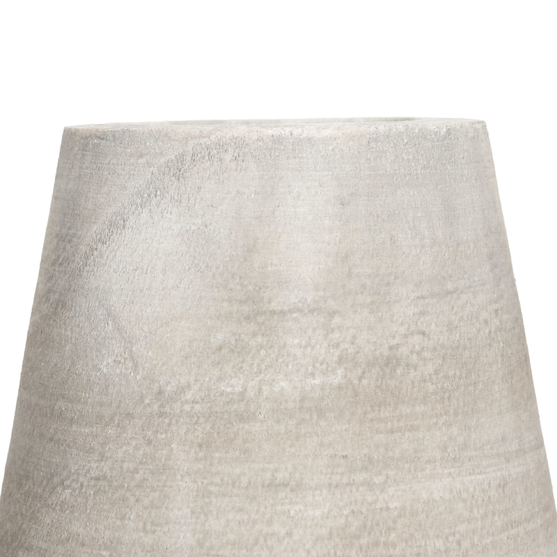 Paulownia Wood Grey Wash Vase