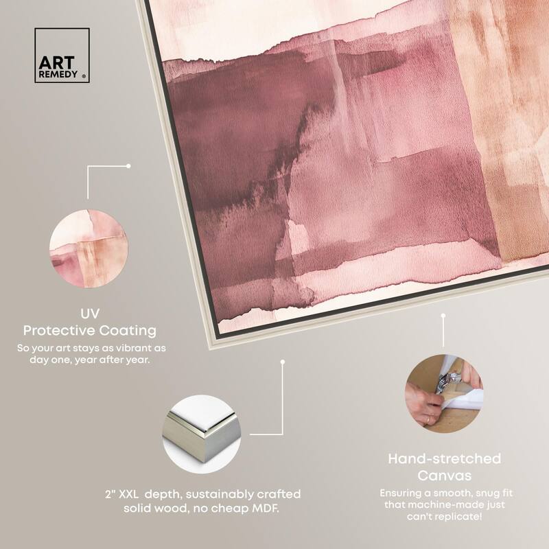 Faded Crimson II Canvas by Art Remedy