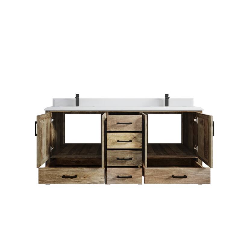 Willow Collections 72 in. W x 22 in. D Malibu Mango Double Sink Bathroom Vanity with Countertop