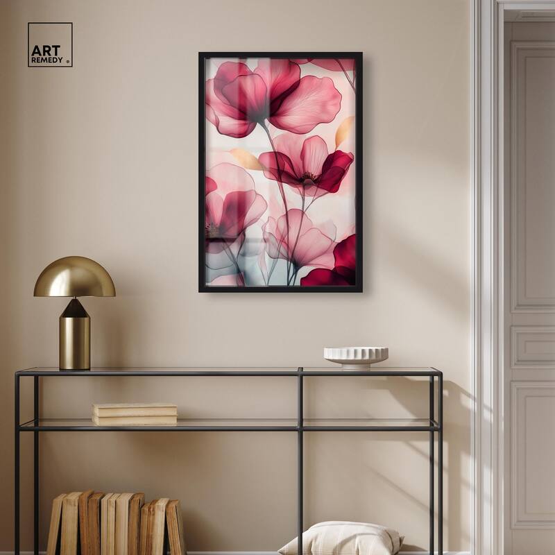 Chiffon Cherry Charm Shadowbox by Art Remedy