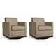 preview thumbnail 81 of 154, Set of 2 Modern Swivel Accent Armchairs Upholstered Arm Chairs