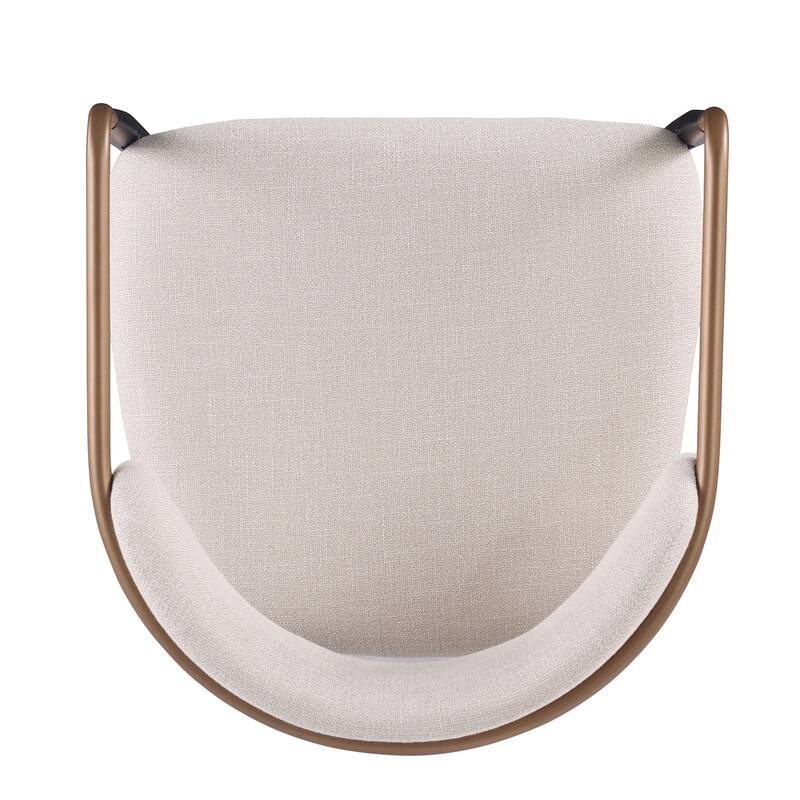 Contemporary 5pc Natural Finish Round Dining Set Table and Chairs - 5-Piece Set