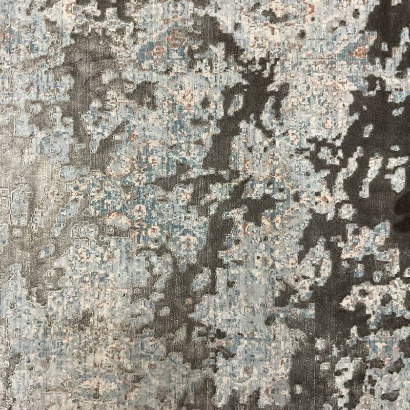 HERAT ORIENTAL Turkish Modern Erased Design Wool & Silk Rug - 2' x 2'11"