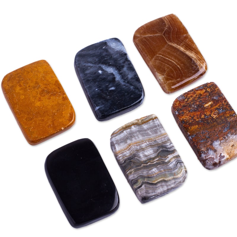 Novica Handmade Ability Amulet Stress-Relieving Stones (Pair)