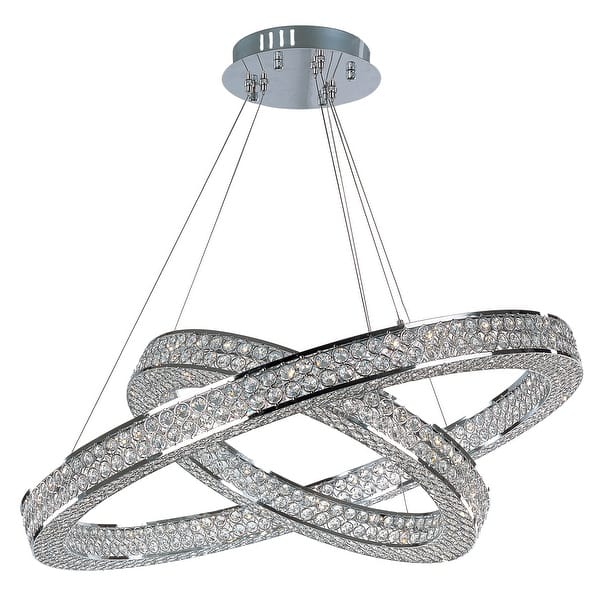 slide 2 of 3, Eternity 2-Tier LED Pendant