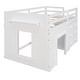 preview thumbnail 54 of 58, Wood Loft Bed with Ladder, Drawers and Safe Guardrail, Maximized Storage Space, Twin Size