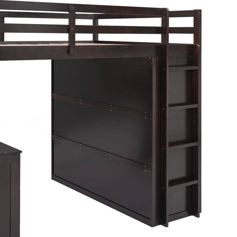 Versatile Loft Bed with Multiple Functions for Space Optimization