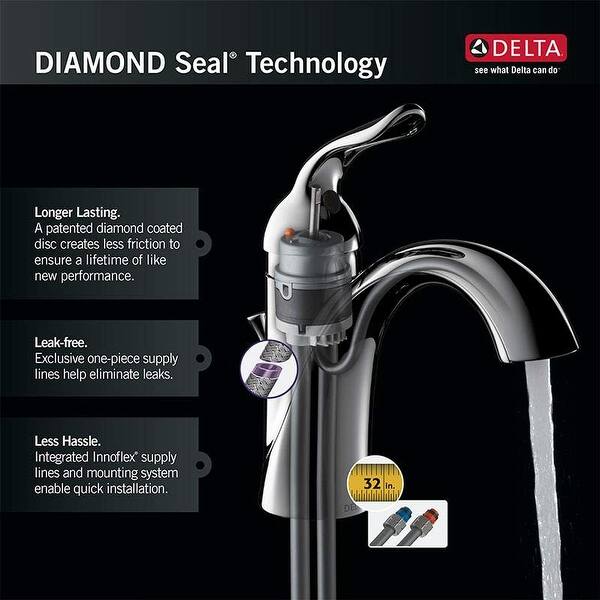 Shop Delta 520 Tp Dst Core Centerset Bathroom Faucet Chrome
