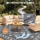 preview thumbnail 21 of 43, Garvee Cross Pattern Waterproof Reversible Outdoor Patio Rug
