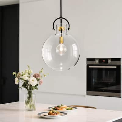 Oil Rubbed Bronze and Antique Gold 1-light Pendant