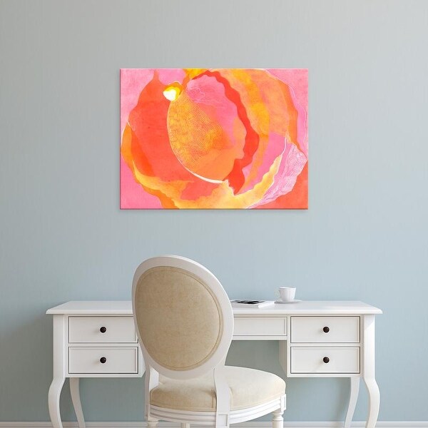 Easy Art Prints Carolyn Roth's 'Cabbage Rose I' Premium Canvas Art